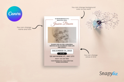 Editable Funeral Invitation Canva Template Product Image 6