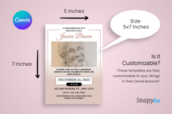 Editable Funeral Invitation Canva Template Product Image 4