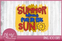 Fun In The Sun Sublimation Design Product Image 1