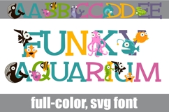Funky Aquarium Color Font Product Image 1