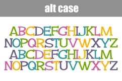 Funky Aquarium Color Font Product Image 2