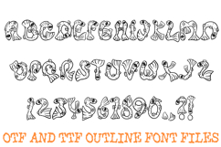 Funky Fish Alphabet Lettering Font Cartoon ABC OTF Type Product Image 2