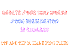 Funky Fish Alphabet Lettering Font Cartoon ABC OTF Type Product Image 3