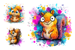 Woodland Animal PNG Squirrel Clipart Bundle 40 PNGS Product Image 5