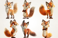 Funky Forest Fox Clipart Bundle|38 Cute Fox PNG Transparent Product Image 2
