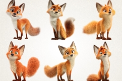 Funky Forest Fox Clipart Bundle|38 Cute Fox PNG Transparent Product Image 5