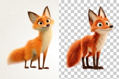 Funky Forest Fox Clipart Bundle|38 Cute Fox PNG Transparent Product Image 8