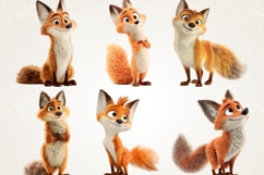 Funky Forest Fox Clipart Bundle|38 Cute Fox PNG Transparent Product Image 7