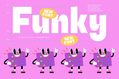 Funky Glitter - Modern Sans Display Font Product Image 4