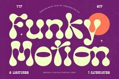 Funky Motion - Groovy Playful Display Font Product Image 1
