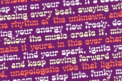 Funky Motion - Groovy Playful Display Font Product Image 12