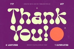 Funky Motion - Groovy Playful Display Font Product Image 20