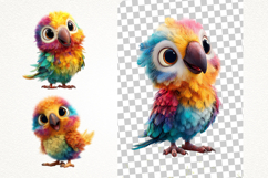 Funky Parrot 28 PNG Clipart Bundle 4K UHD Product Image 5