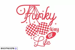 Cherry Funky Way of Life SVG PNG Product Image 1