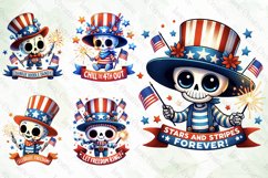 Funny 4th Of July Skeleton Quote Bundle Product Image 4
