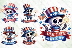 Funny 4th Of July Skeleton Quote Bundle Product Image 3