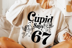 Funny 67 Cupid Says Six Seven PNG,67 valentine png,Preppy Product Image 9