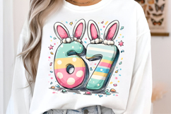 Funny 67 Easter Bunny Ears PNG Product Image 3