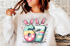 Funny 67 Easter Bunny Ears PNG Product Image 4