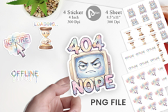 Funny 90s Tech Quotes Sticker Product Image 1