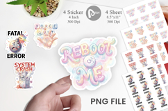 Funny 90s Tech Quotes Sticker Product Image 1