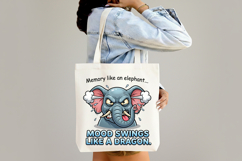 Funny Angry Elephant Sublimation PNG Product Image 4