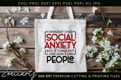 Sarcastic Mental Health SVG Funny Anxiety T-shirt Mug Design Product Image 5