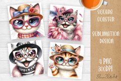 Funny animal Coaster Sublimation |cute animal Product Image 1