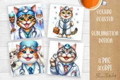 Funny animal Coaster Sublimation |cute animal Product Image 1