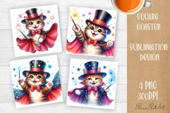 Funny animal Coaster Sublimation |cute animal Product Image 1