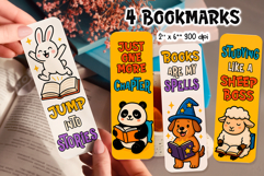 Funny Animal Bookmark Bundle | Printable Cute Reading Quotes Product Image 6
