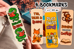Funny Animal Bookmark Bundle | Printable Cute Reading Quotes Product Image 7