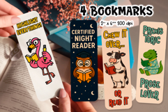 Funny Animal Bookmark Bundle | Printable Cute Reading Quotes Product Image 5