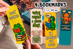 Funny Animal Bookmark Bundle | Printable Cute Reading Quotes Product Image 2