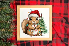 Funny animal christmas clipart Sublimation PNG Product Image 3