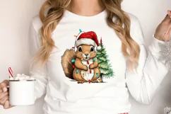 Funny animal christmas clipart Sublimation PNG Product Image 2