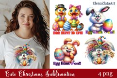 Spring animal Sarcastic easter Clipart Product Image 1