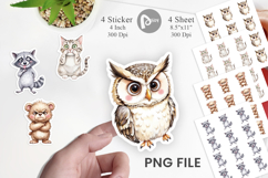 Funny Animal Faces Sticker Product Image 1