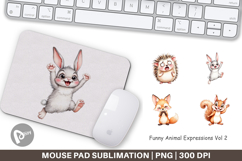 Mouse Pad Funny Animal Faces Product Image 1