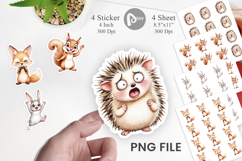 Funny Animal Faces Sticker Product Image 1