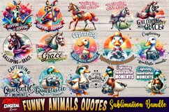 Funny Animals Quotes Sublimation Clipart Product Image 3