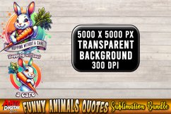 Funny Animals Quotes Sublimation Clipart Product Image 4
