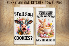 Funny Animal Kitchen Towel PNG Product Image 1