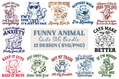 Funny Animal Quote SVG Bundle Product Image 1
