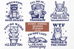 Funny Animal Vintage SVG PNG Bundle | 22 Quirky Designs Product Image 1