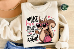 Funny Animal Sarcastic PNG, Funny Squirrel PNG Product Image 2