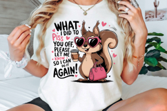 Funny Animal Sarcastic PNG, Funny Squirrel PNG Product Image 3