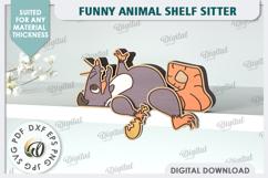 Rat Funny Decor Laser Cut. Cute Animal. Shelf Sitter SVG Product Image 1