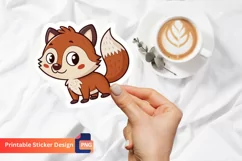 Funny Animal Sticker, Cartoon Animal Sticker, Animal Lovers Product Image 1