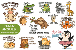 Funny Cute Animal Clipart Bundle Product Image 1